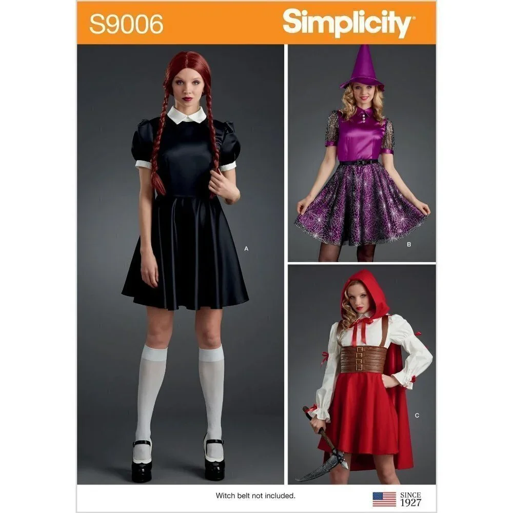 Simplicity Sewing Pattern‎ 10724 9006 Misses Costume Witch Size 14-22